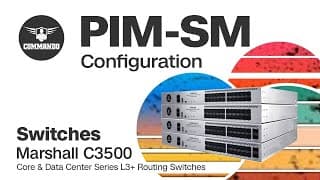 PIM-SM Configuration - COMMANDO Marshall C3500 Series Core and Data Center L3+ Routing Switches
