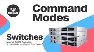 Accessing Command Modes - COMMANDO Marshall C3500 Series L3+ Core and Data Center Routing Switches