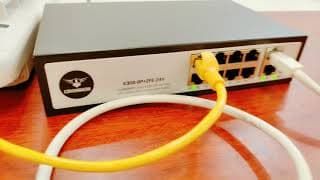 E300-8P+2FE-24V --- COMMANDO Scout E300 8FE 24V Full PoE, 2FE Uplinks, 130W, Unmanaged Switch