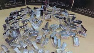 CAT5-RJ45-FTP -- COMMANDO CrystalX Cat5 RJ45 Shielded Connector, 100/Pack