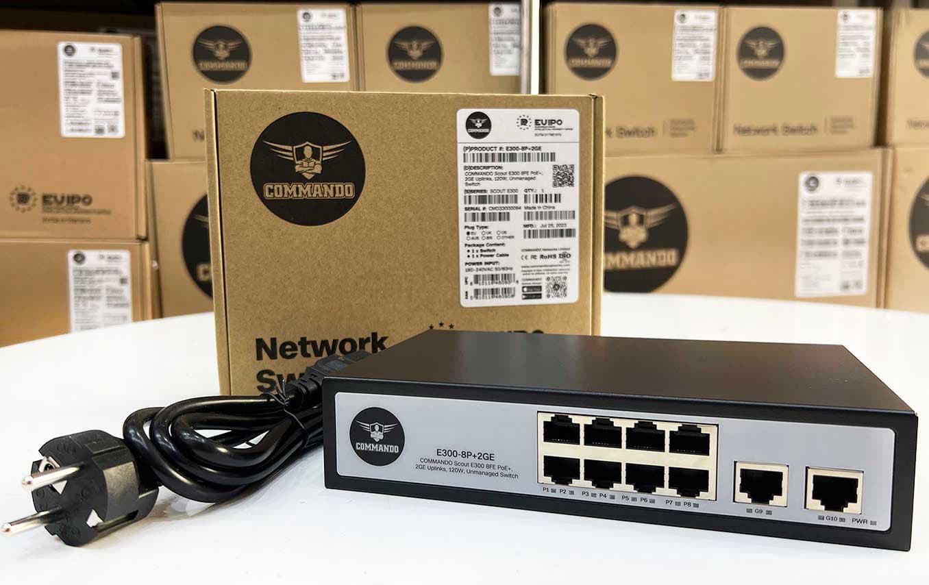 COMMANDO Scout E300 Series Unmanaged Switches Data Sheet