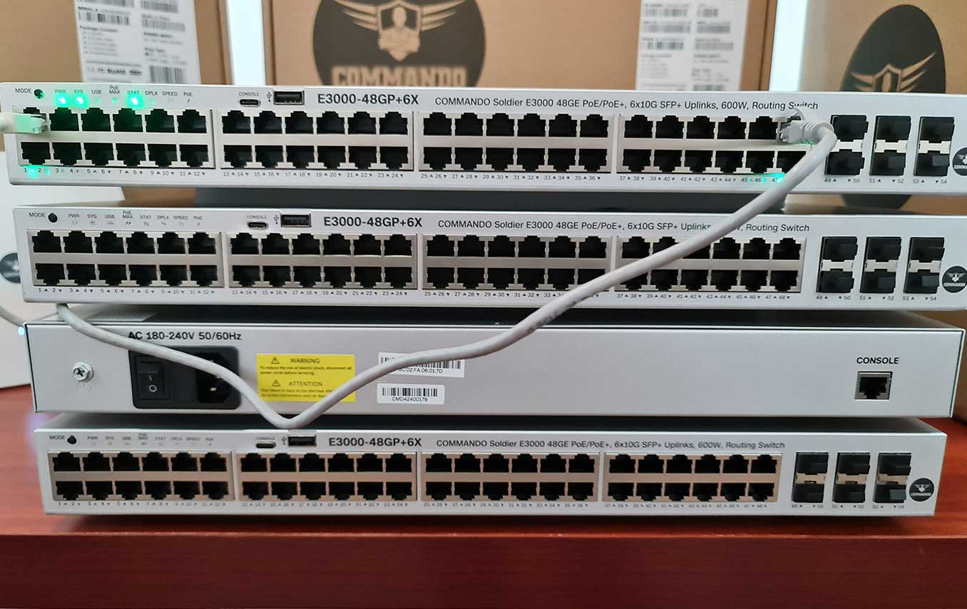 COMMANDO Soldier E3000 Series Routing Switches